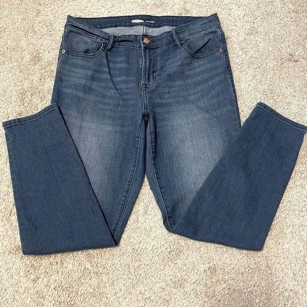 Old Navy Women’s Jeans Size 12 Mid Rise Super Skinny Cotton Classic